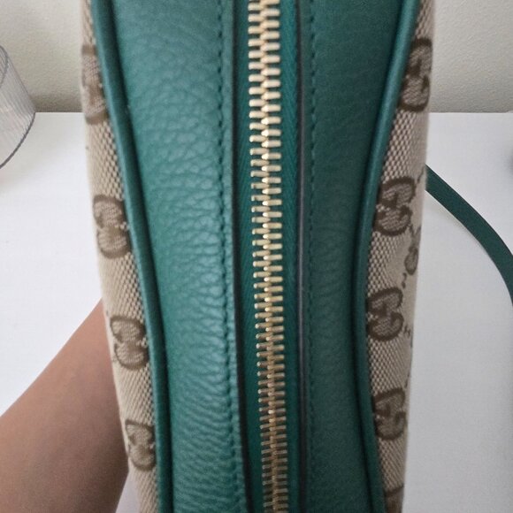 Gucci GG Canvas Bree Messenger Green - Picture 8 of 13